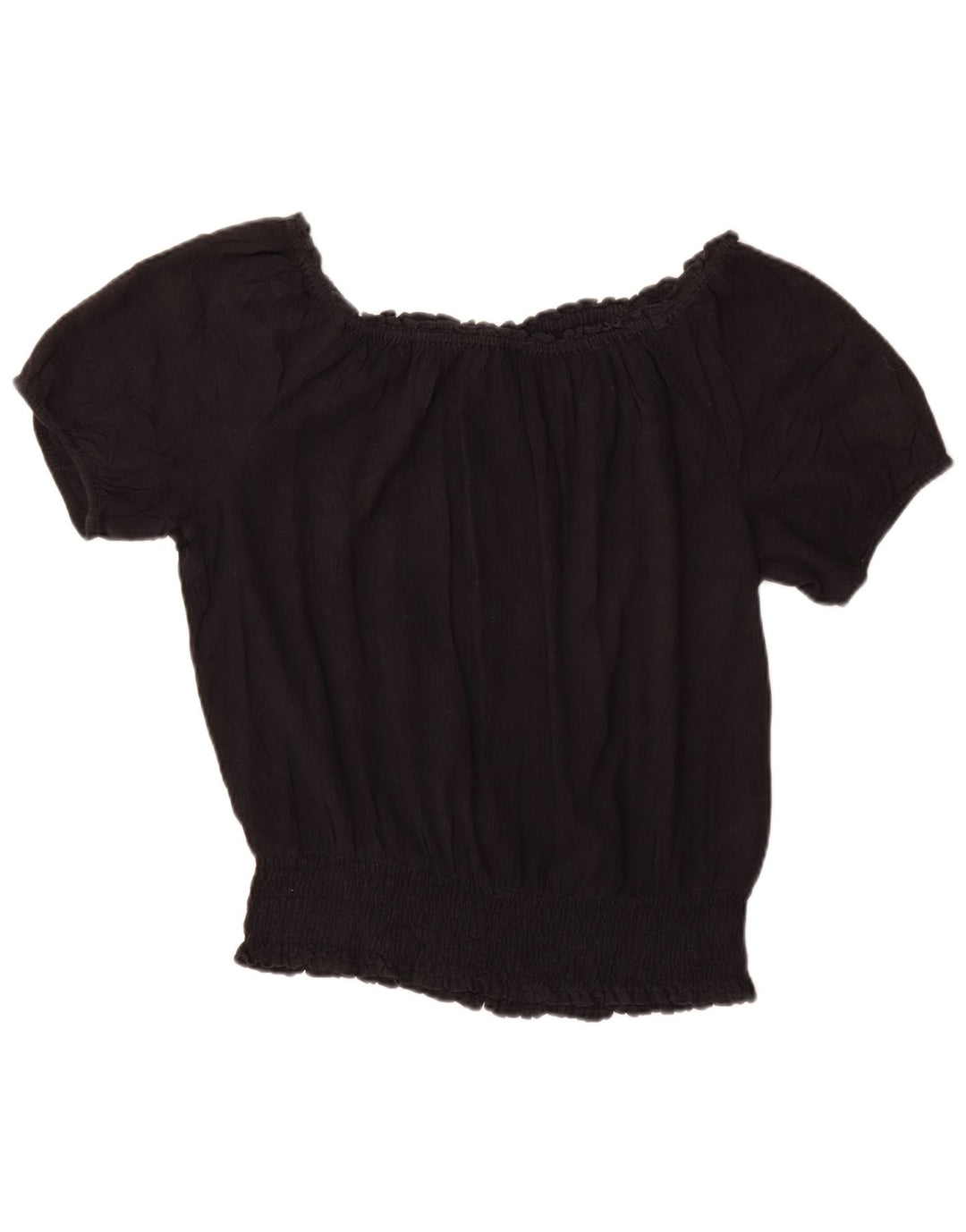 MICHAEL KORS Blusa para mujer Top UK 14 Grande Algodón negro