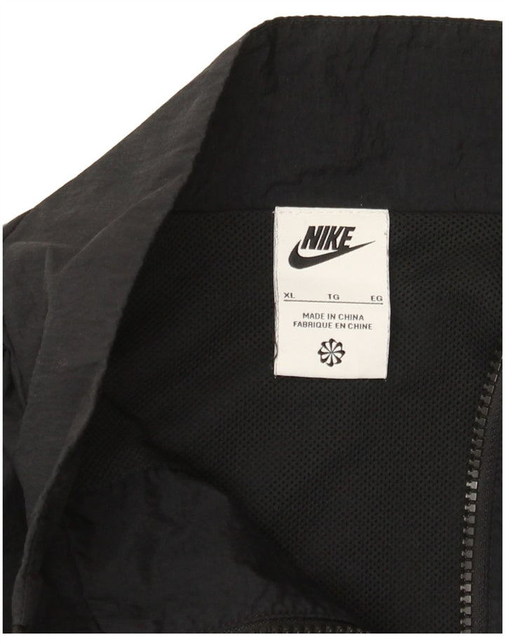 Nike Mens Graphic Loose Fit Chándal Top Chaqueta XL Negro