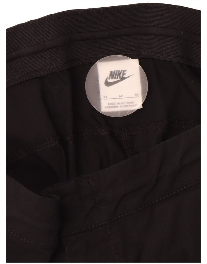 Pantalón cargo cónico Nike para hombre W32 L27 Algodón negro