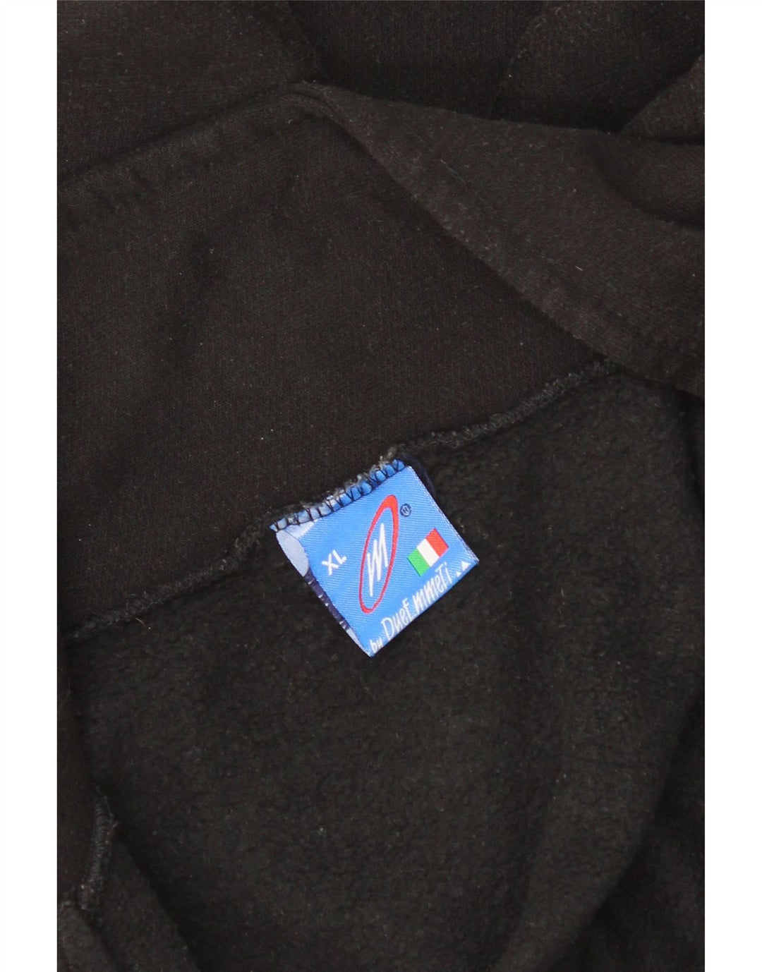 Vintage hombres chándal chaqueta superior XL negro
