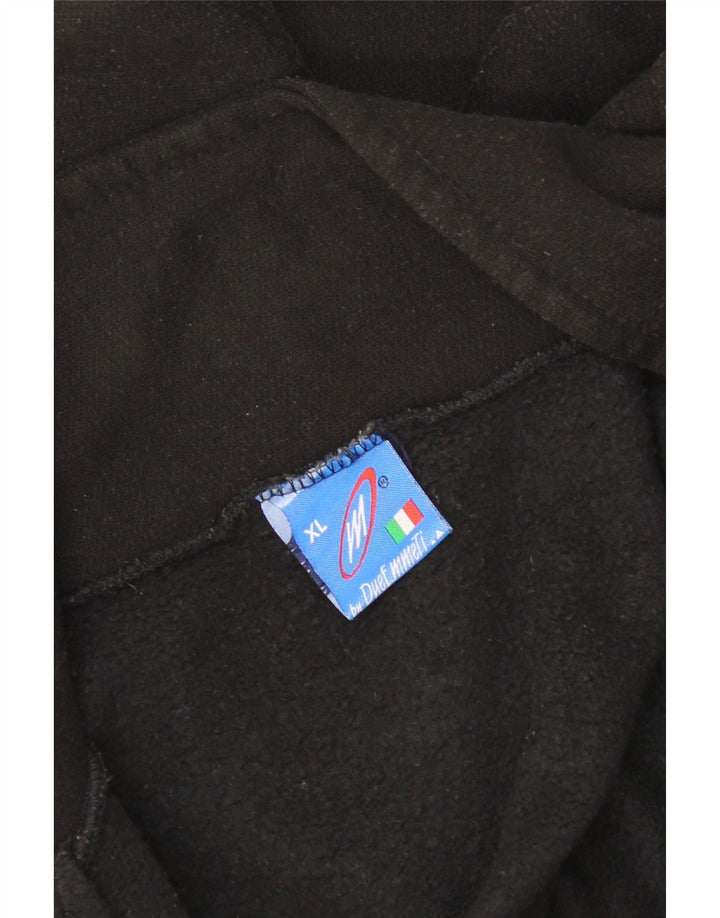 Vintage hombres chándal chaqueta superior XL negro