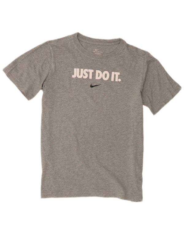 Nike Camiseta gráfica de ajuste estándar para niños 13-14 años XL Gris moteado