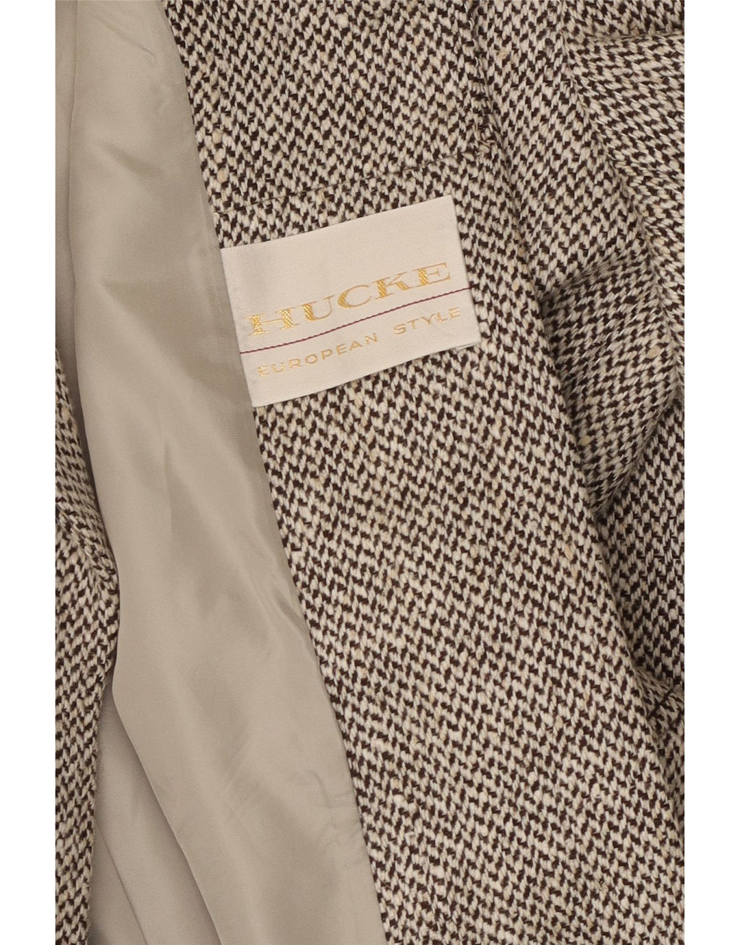 Chaqueta tipo blazer de 4 botones para mujer Hucke UK 44 Gris medio en espiga