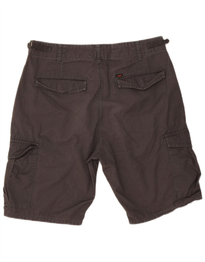 Pantalones cortos tipo cargo Lee para hombre W32 de algodón gris medio