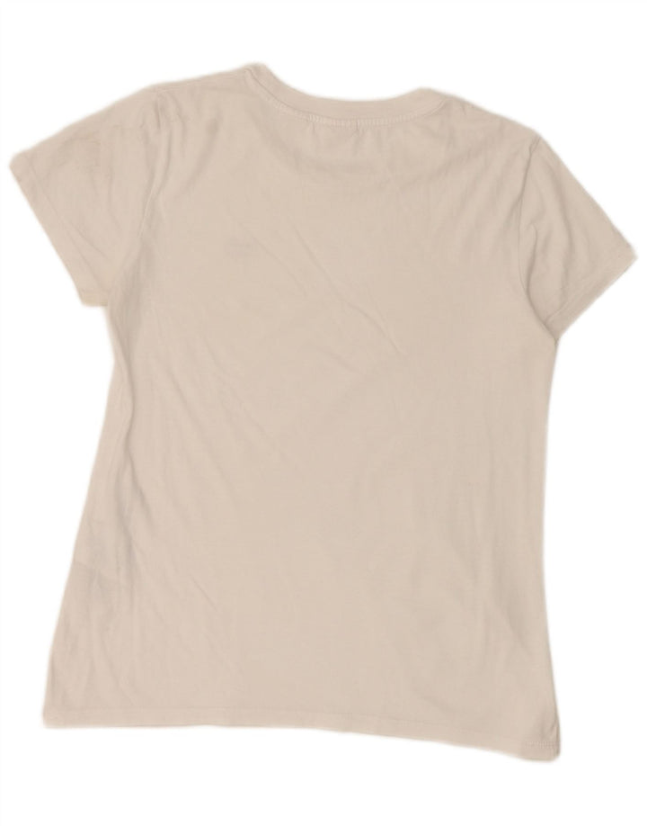 Levi's Camiseta para mujer Top UK 10 Small White Cotton