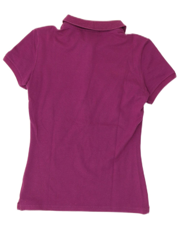 LACOSTE Polo para mujer Talla 36 Pequeño Algodón morado