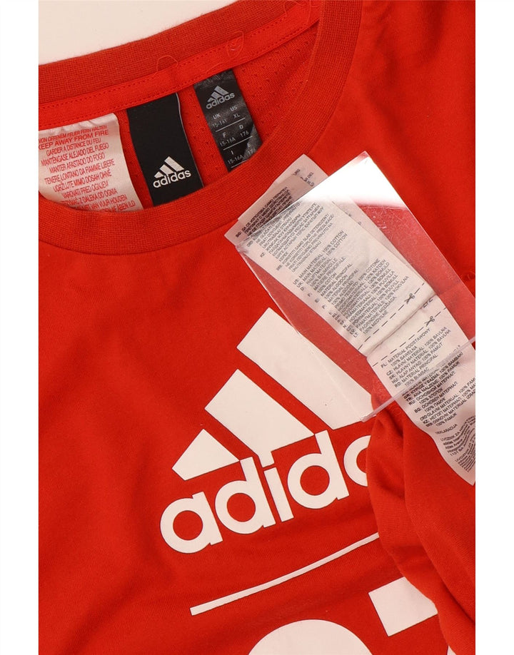 ADIDAS Camiseta Niño Graphic Top 15-16 Años Naranja Algodón