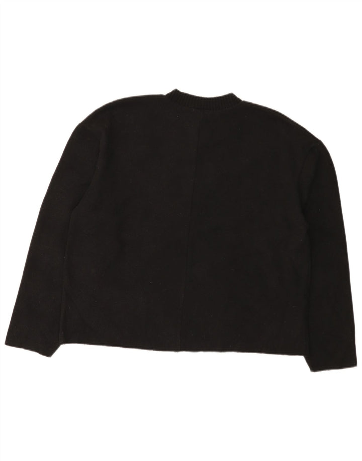Zara - Jersey de cuello redondo para mujer, talla 40, talla M, color negro