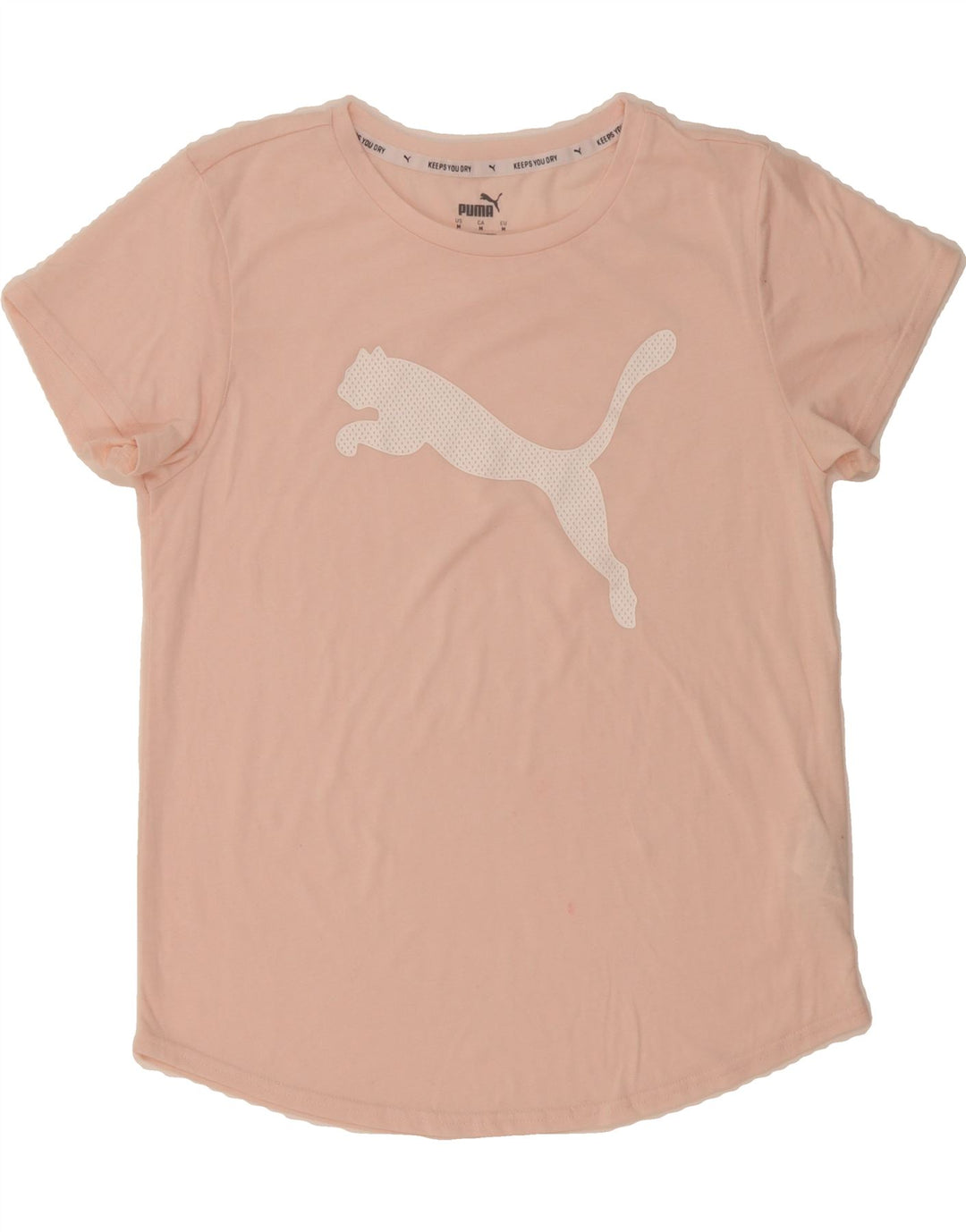 PUMA Womens Graphic T-Shirt Top UK 14 Medium Pink Polyester Vintage Puma and Second-Hand Puma from Messina Hembry 