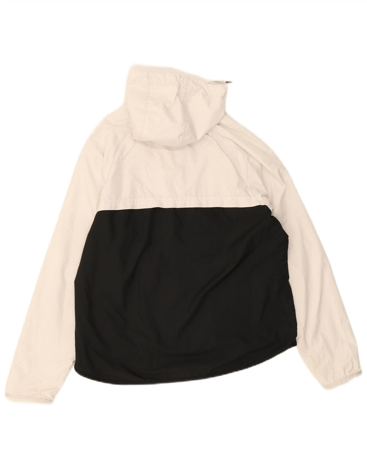 Nike Chaqueta impermeable con capucha para hombre, talla 36, color blanco pequeño