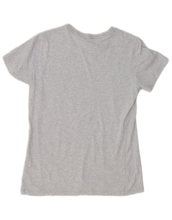 Adidas Camiseta gráfica para mujer Top Reino Unido 12/14 Gris medio moteado