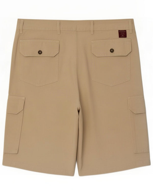 Carrera Mens Cargo Shorts IT 50 Large W34 Beige Cotton