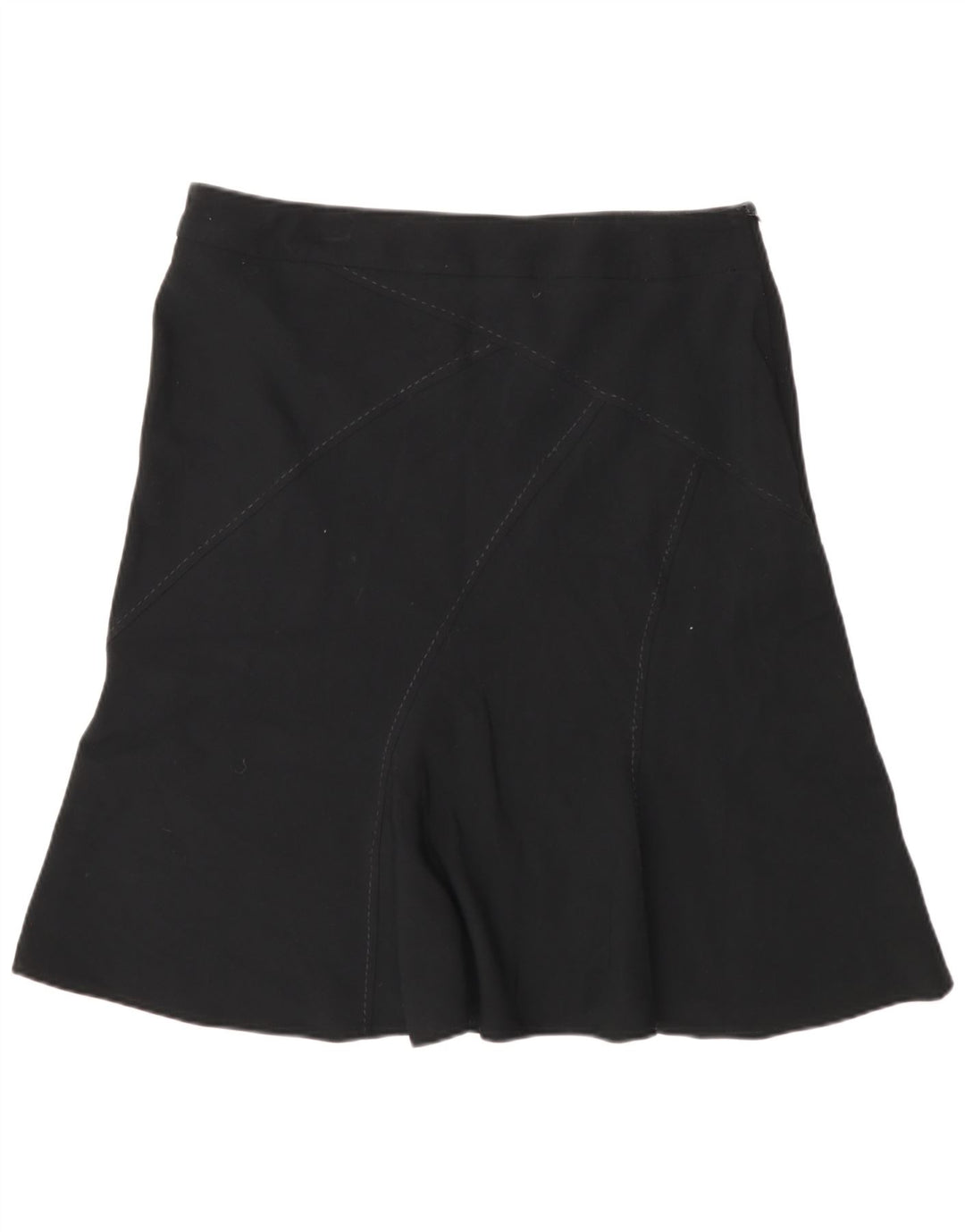 Marks & Spencer Falda Acampanada para Mujer UK 40 Grande W32 Poliéster Negro