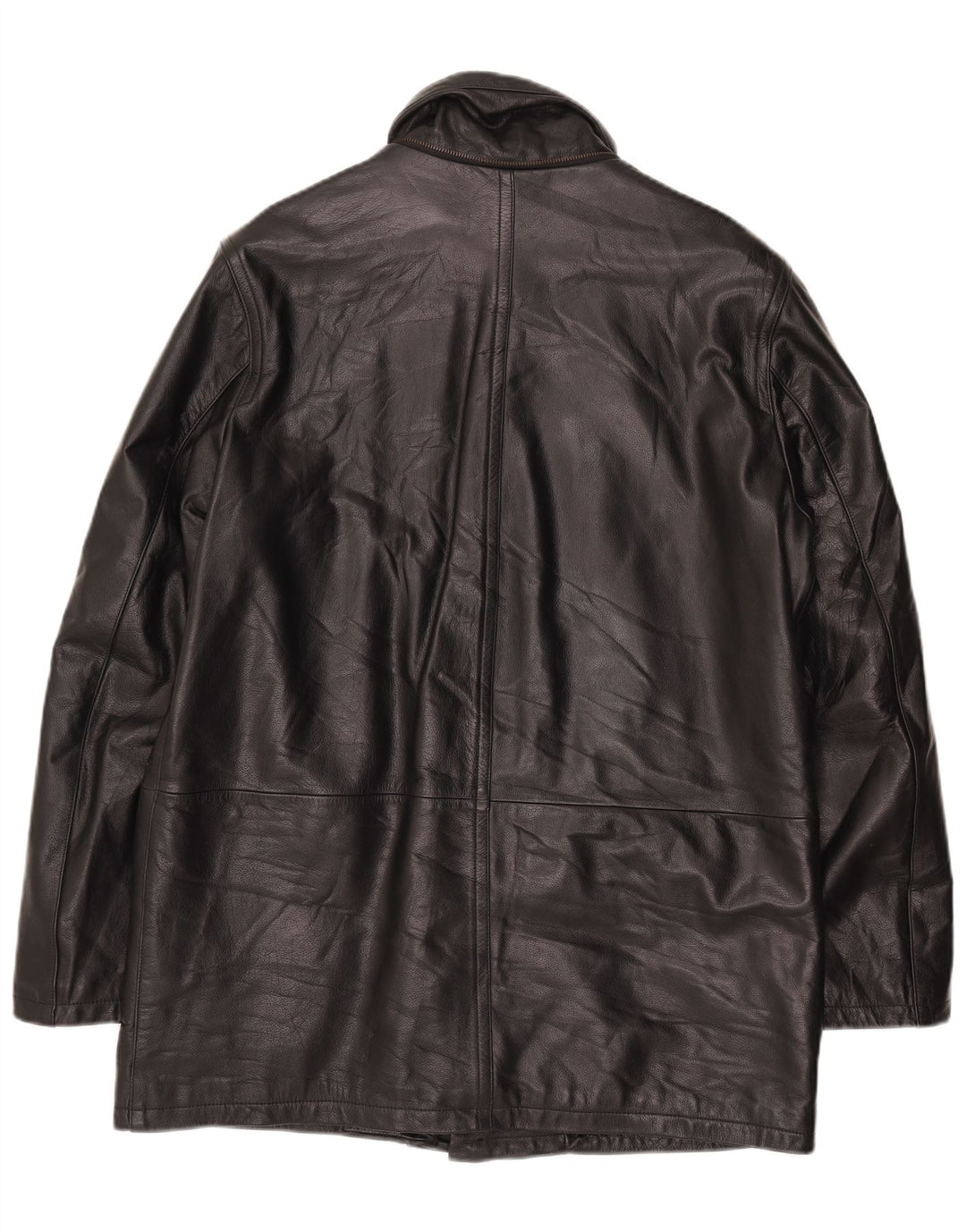 Conbipel Abrigo de cuero para hombre IT 52 Cuero negro grande