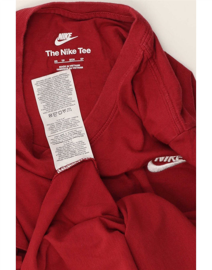 Camiseta Nike Hombre Top XS Rojo Algodón