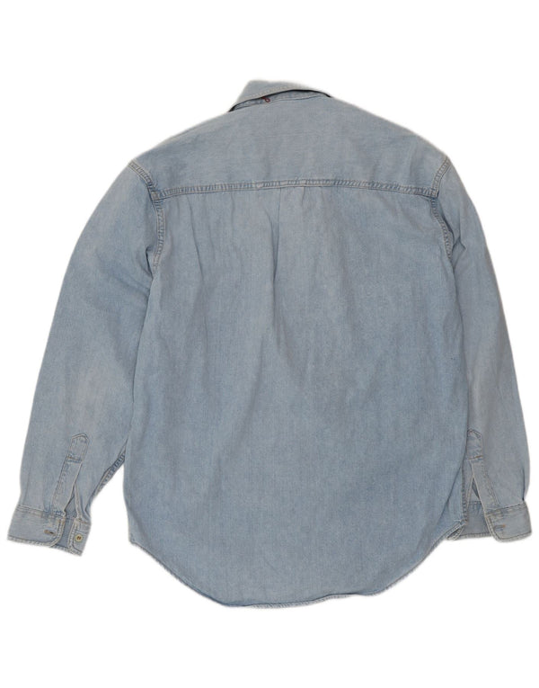 Camisa Vaquera Charro Hombre Azul Medio