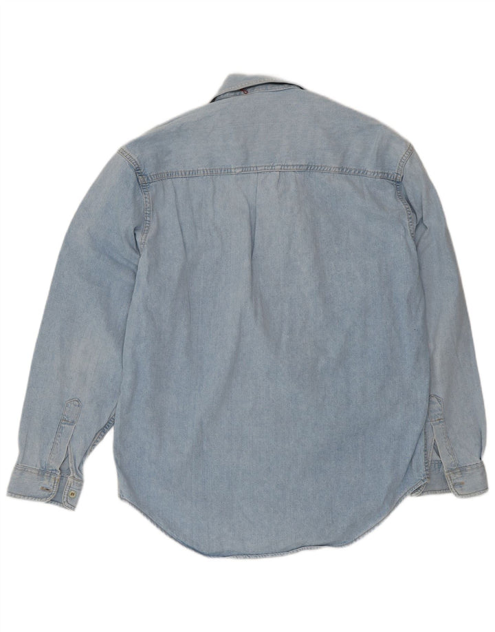 Camisa Vaquera Charro Hombre Azul Medio