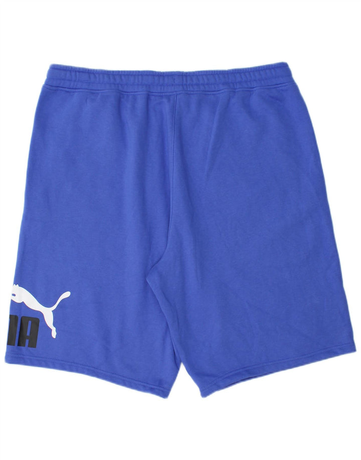 PUMA Pantalones cortos deportivos gráficos para hombre XL Algodón azul