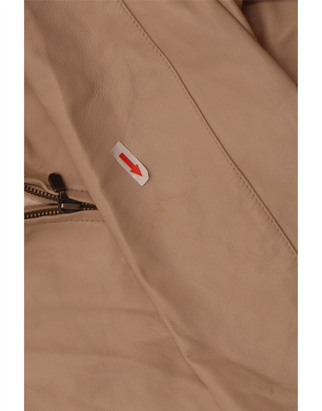 Lakeland Chaqueta de cuero para mujer Reino Unido 12 Cuero beige mediano