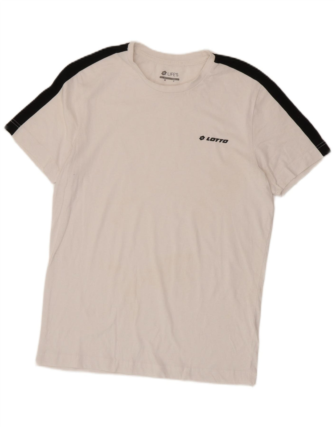 LOTTO Camiseta Life's Top Medium Blanco Colorblock Hombre