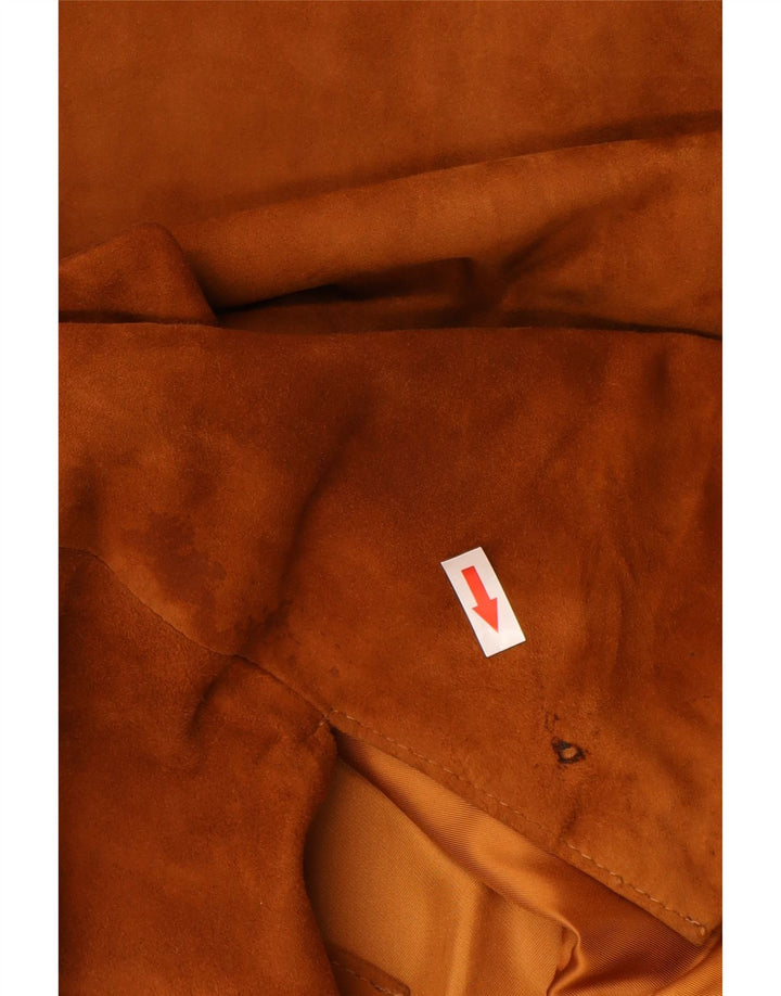Jolly Abrigo de ante extragrande para mujer IT 50 XL Cuero marrón
