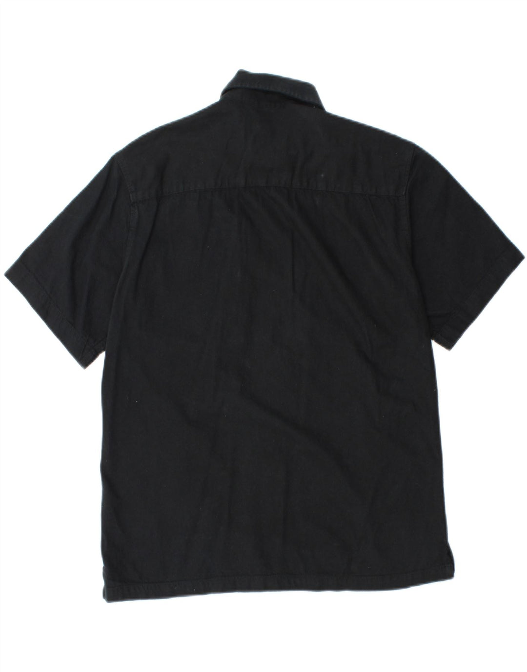 Jack & Jones Camisa Regular Fit De Manga Corta Para Hombre Algodón Negro Pequeño
