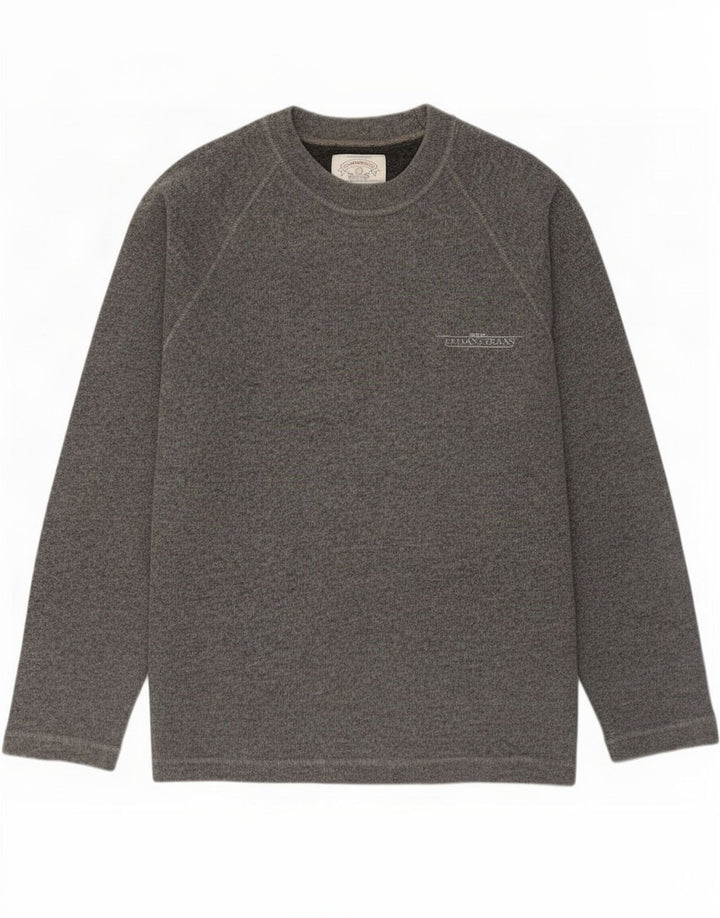Armani Jeans Hombre Cuello Redondo Jersey Jersey Grande Gris Algodón