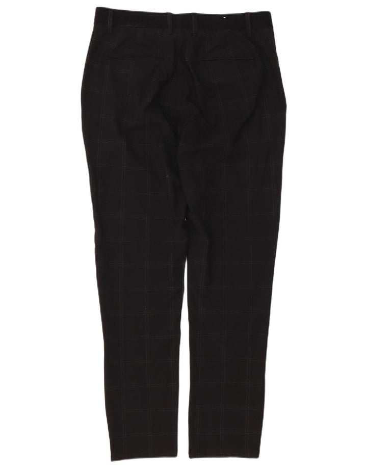 Zara Hombre Pantalón Chino Slim Medium W31 L30 Black Check
