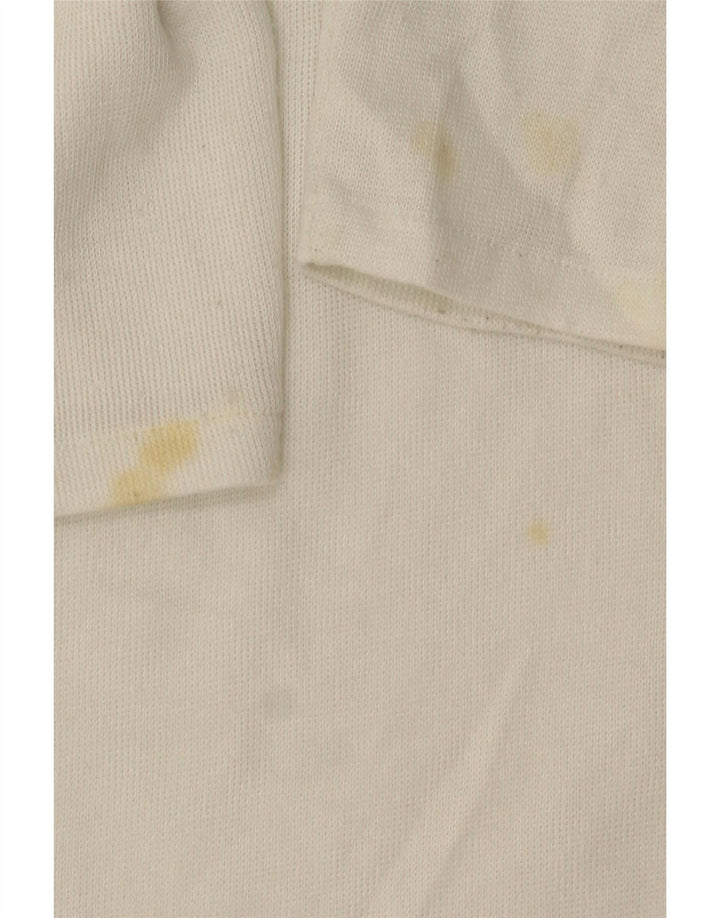 Zara Mujer Vestido Jersey UK 44 Mediano Blanco
