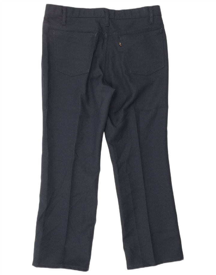 LEVI'S Pantalones casuales rectos para hombre W36 L30 Poliéster azul marino