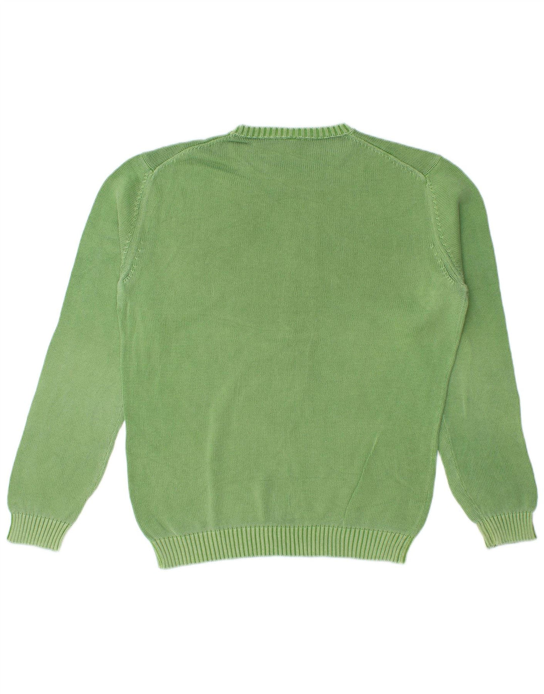 Benetton Jersey De Cuello Redondo Verde Medio