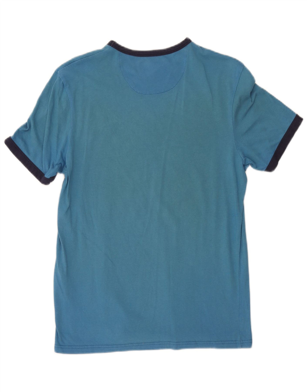 Lyle & Scott Hombre Camiseta Top Small Azul Colorblock Algodón