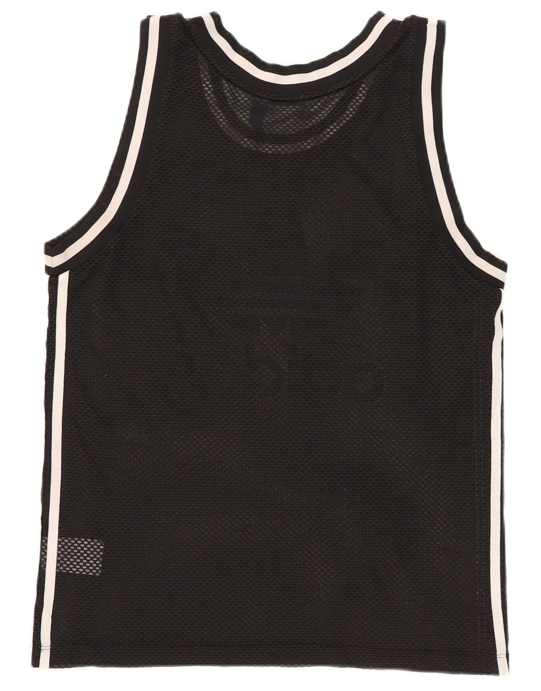 Adidas Mujer Gráfico Chaleco Top UK 12 Medio Negro Poliéster