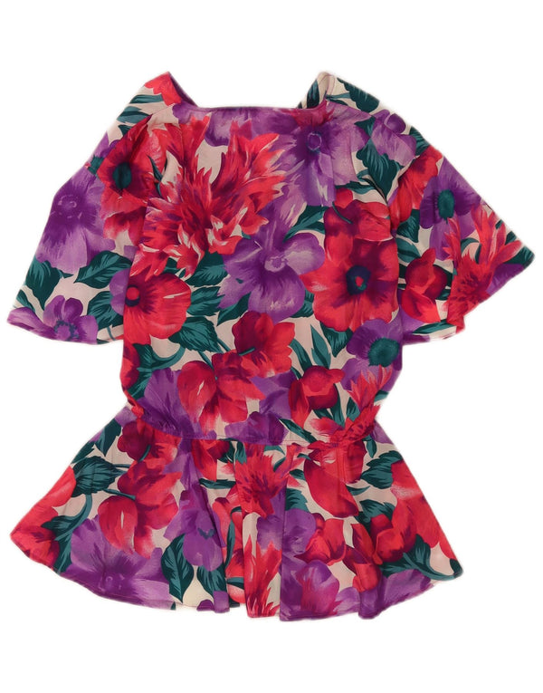 Ferretti Blusa Camisera De Manga Corta IT 46 Large Multicolor Floral