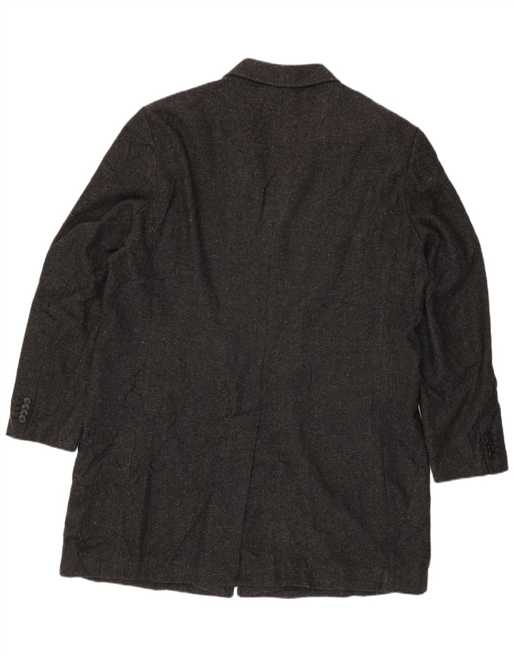 Marks & Spencer Chaqueta tipo blazer abierta para hombre UK 44 2XL Lana gris