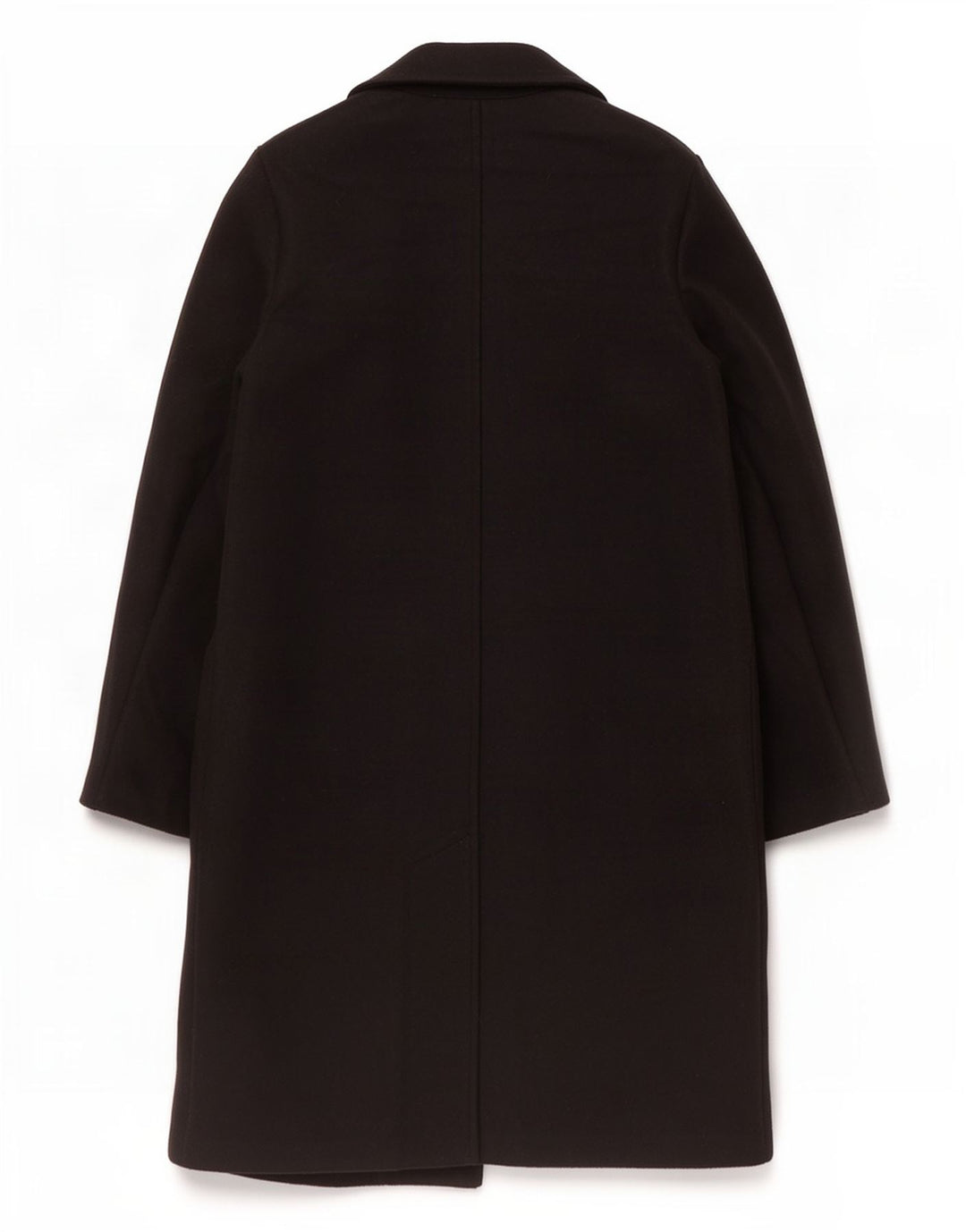 Zara Mujer Abrigo Abierto UK 10 Small Poliéster Negro