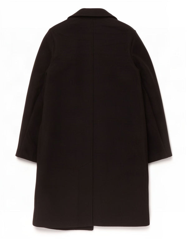 Zara Mujer Abrigo Abierto UK 10 Small Poliéster Negro