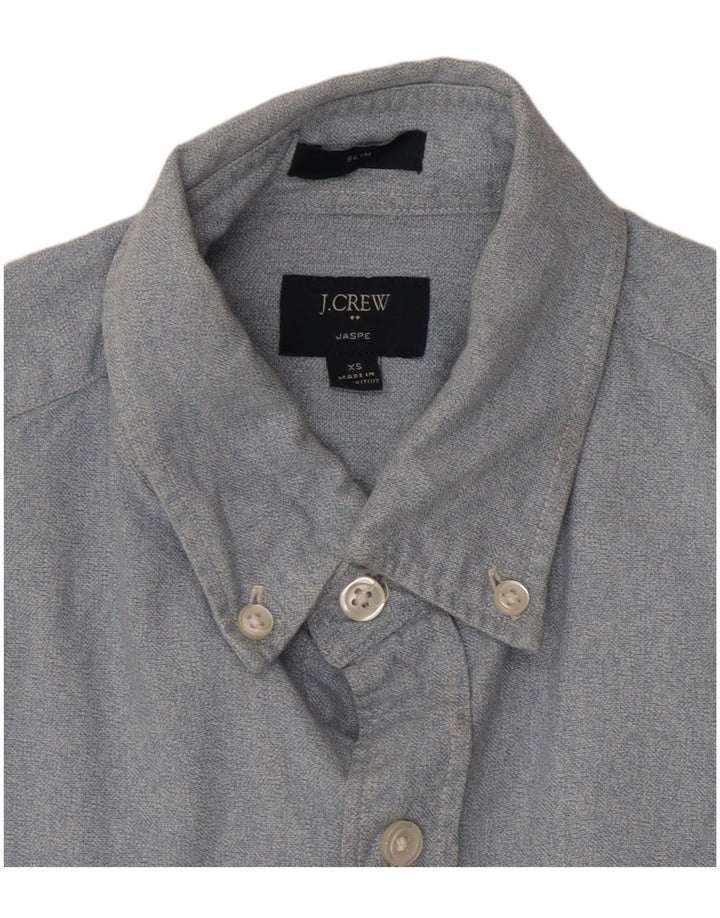J. CREW Camisa ajustada para hombre XS Algodón azul