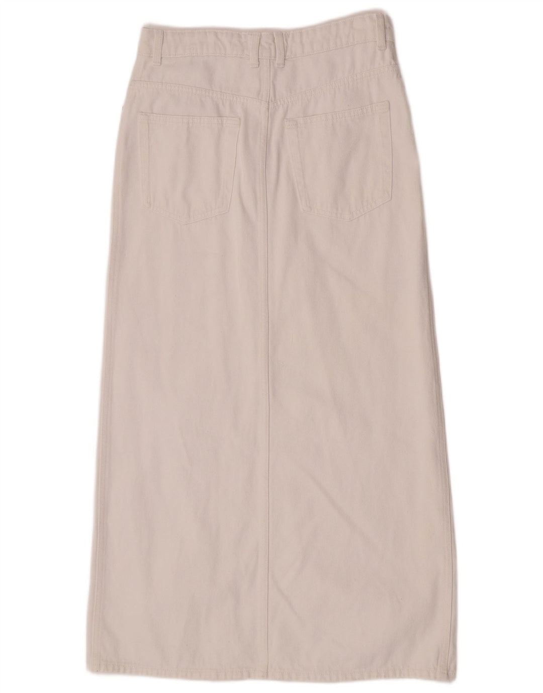 Mango Mujer Falda Vaquera Mediana W30 Algodón Blanco