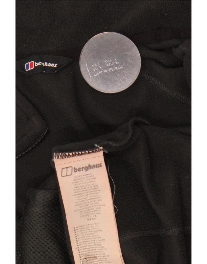 Berghaus Chaqueta polar para hombre UK 40 Large Poliéster negro