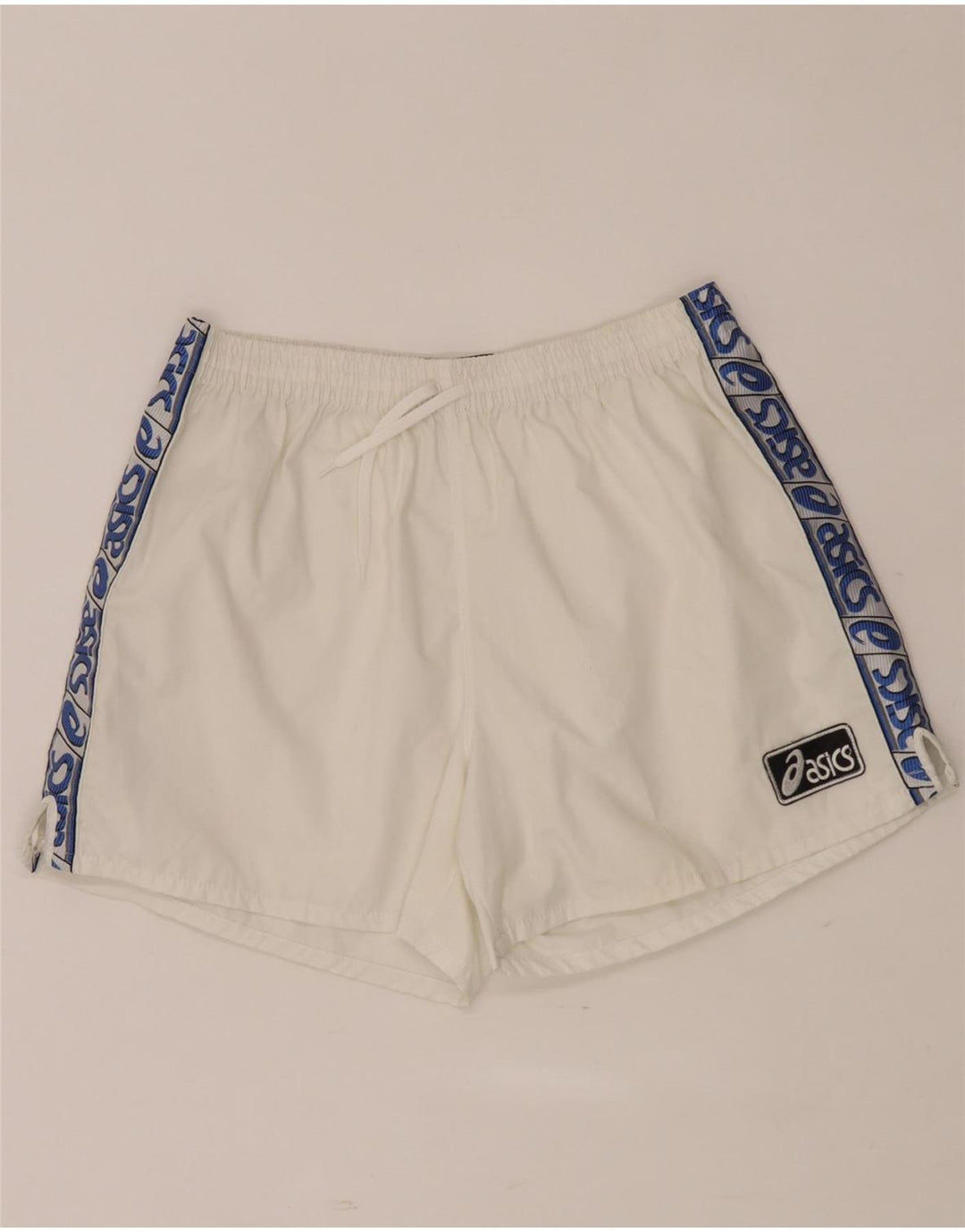 Asics Hombre Shorts Deportivos Gráficos Medium Blanco Colorblock
