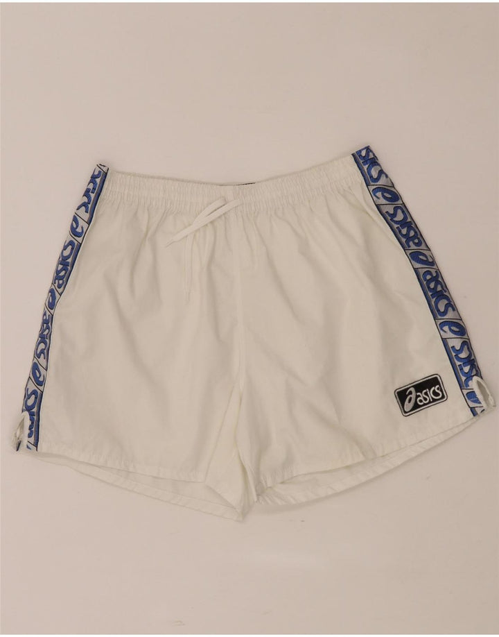 Asics Hombre Shorts Deportivos Gráficos Medium Blanco Colorblock