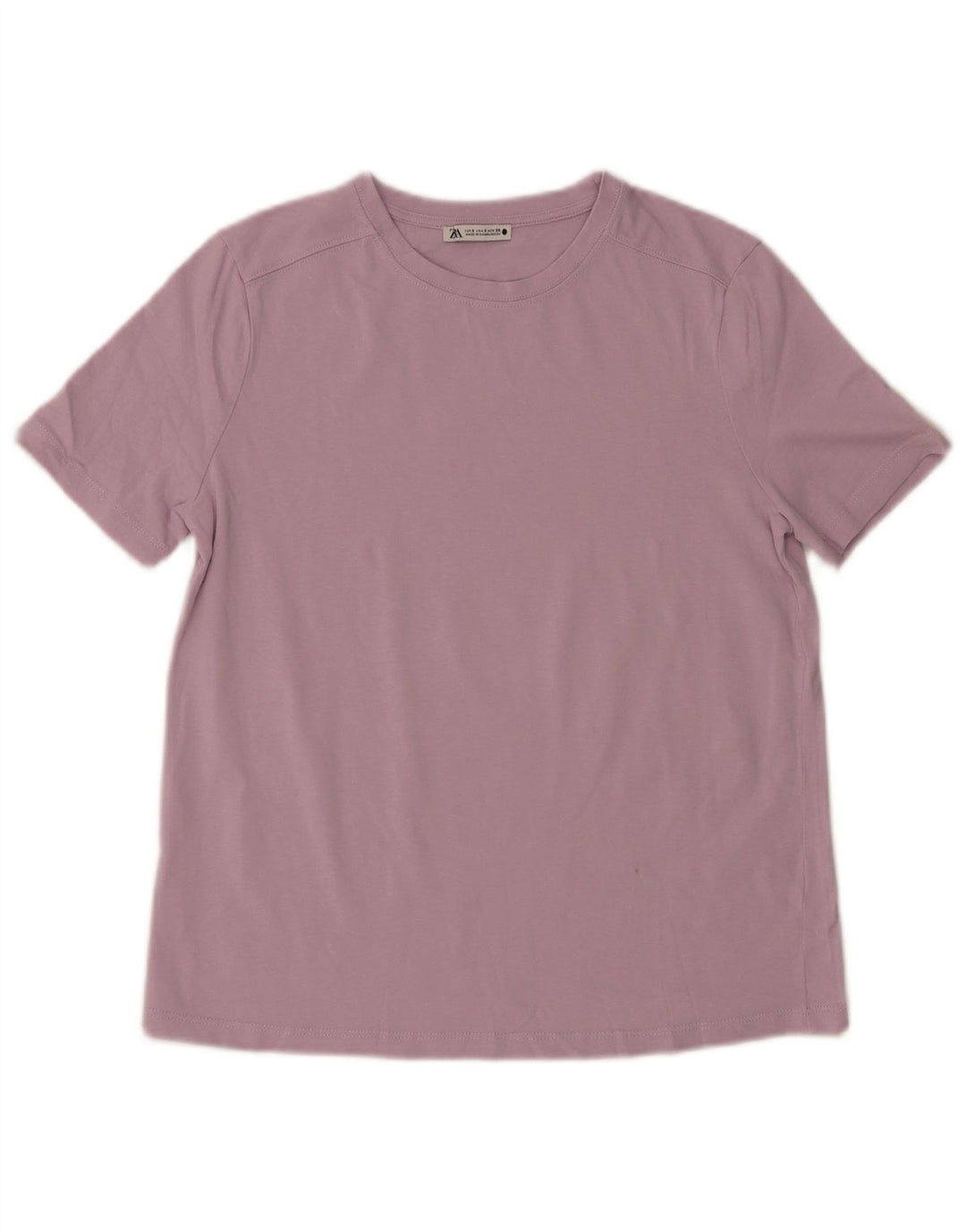 Zara Mujer Camiseta Top UK 10 Small Púrpura