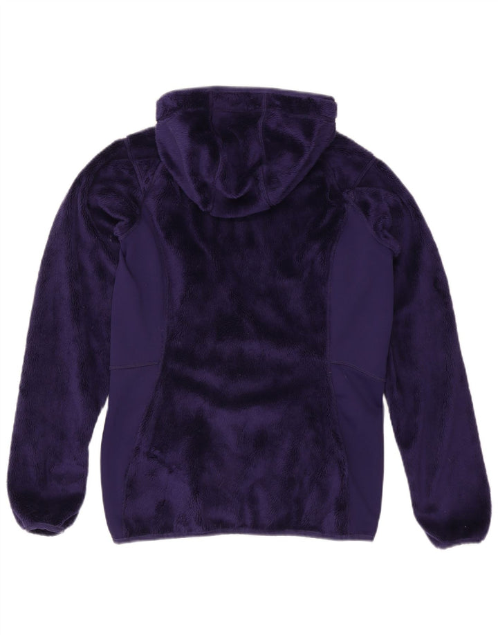 The North Face Chaqueta polar con capucha para mujer UK 44 Poliéster morado mediano