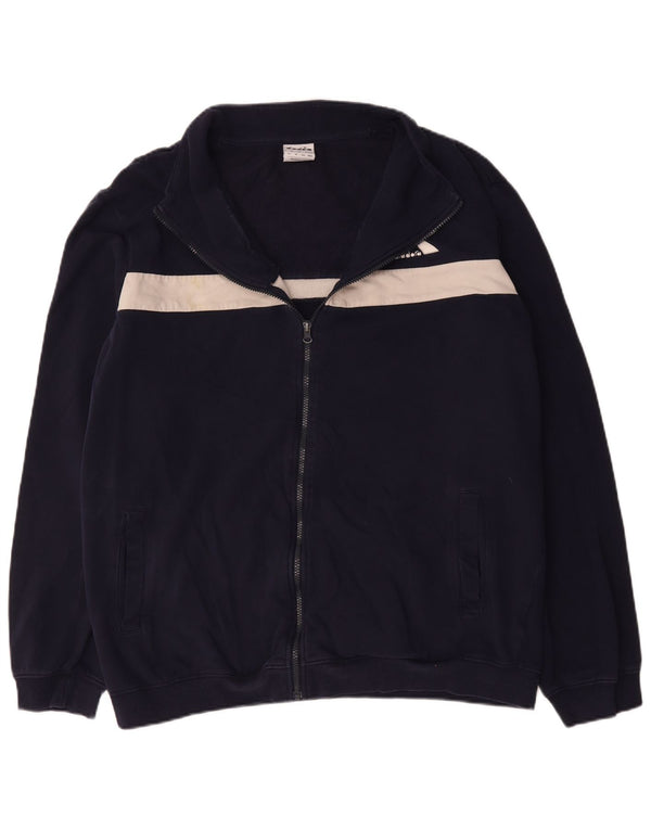 Diadora Hombre Chándal Top Jacket 3XL Azul Marino Colorblock Algodón