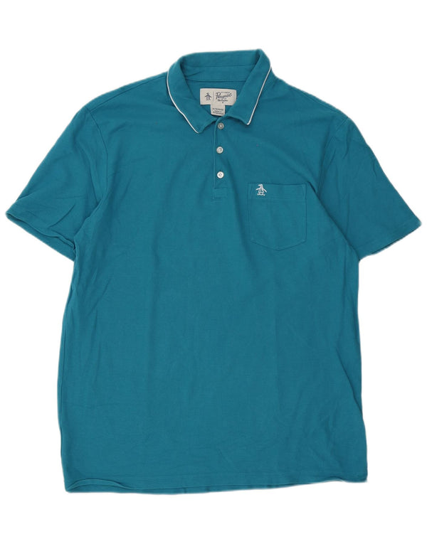 Polo Penguin Hombre XL Algodón Azul