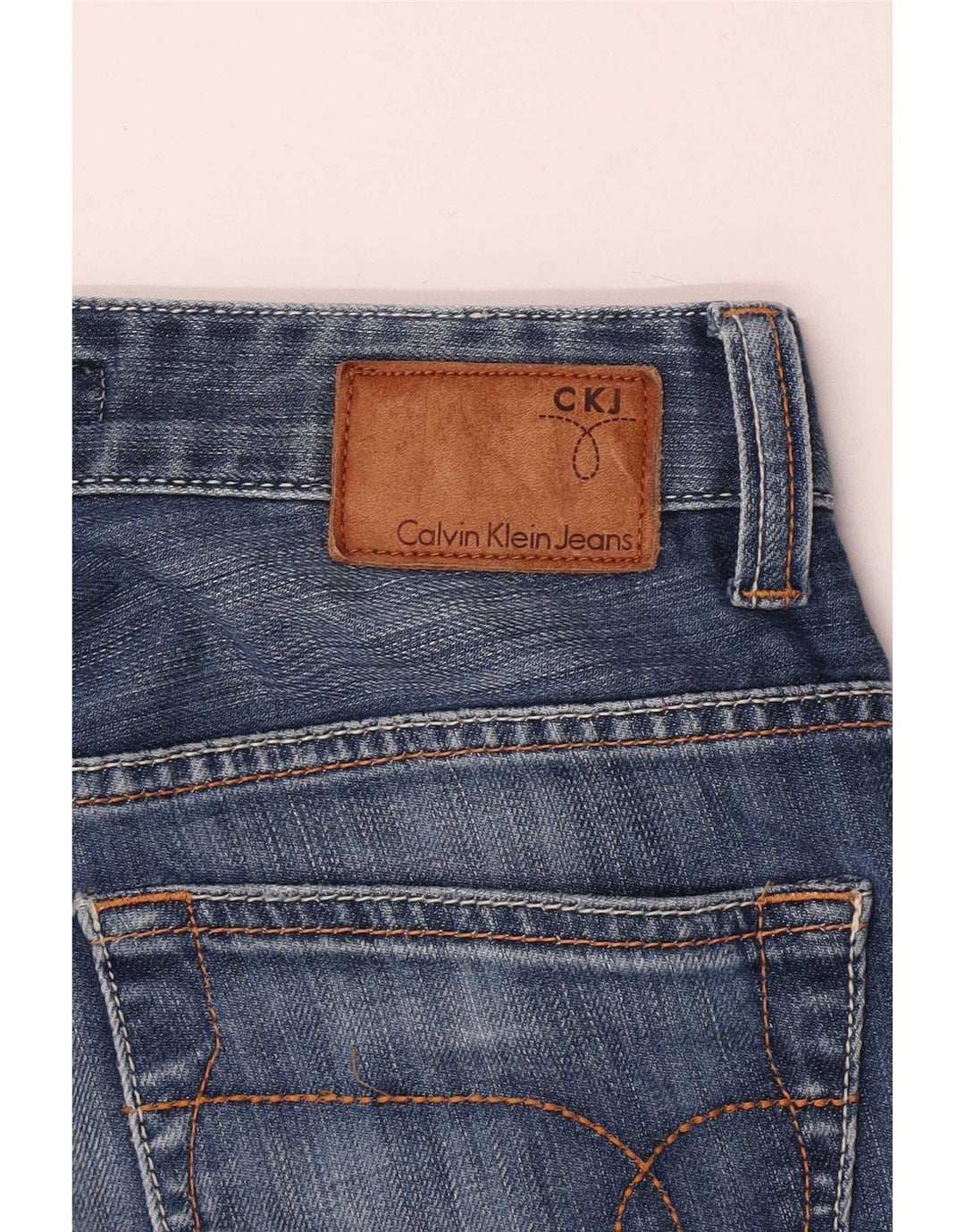 Vaqueros Rectos Calvin Klein Mujer W30 L34 Azul