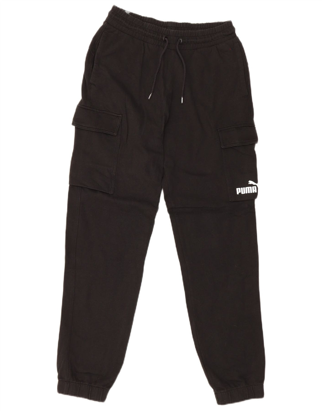Puma Hombre Cargo Chándal Pantalones Joggers Pequeño Algodón Negro