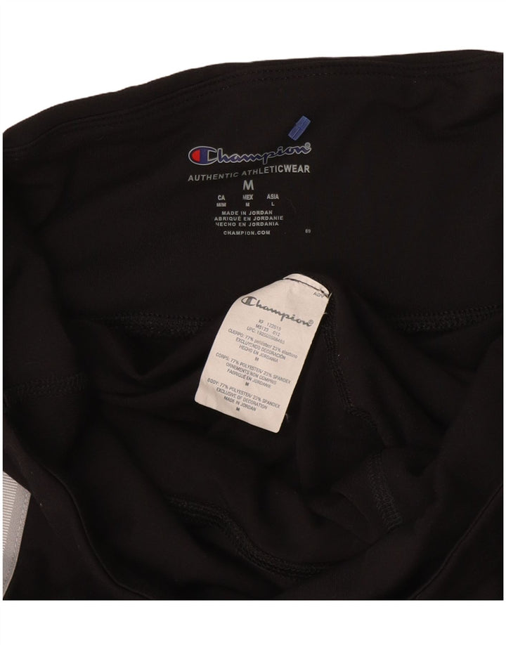 CHAMPION Leggings para mujer UK 12 Mediano Negro Poliéster