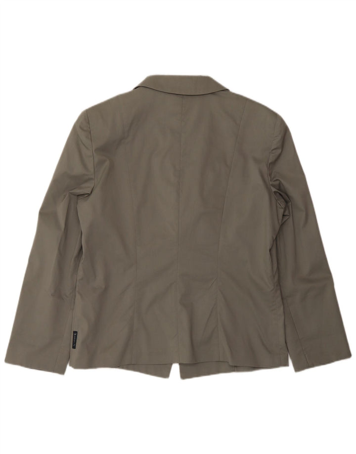 Armani Jeans Chaqueta Blazer de 2 Botones para Mujer US 14 XL Algodón Gris